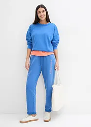 Pantalon imprimé en molleton épais, bonprix