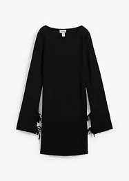 Minikleid aus strukturiertem Crêpe, bonprix