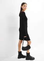 Minikleid aus strukturiertem Crêpe, bonprix