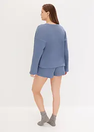 Oversized Loungewear Shorty Hausanzug aus Waffeljersey, bonprix