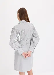 Blusenkleid mit Puffärmeln und Bindegürtel, bonprix