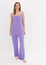 Pyjama en viscose avec top à fines bretelles, bonprix