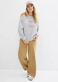 Sweat en coton mélangé, bonprix