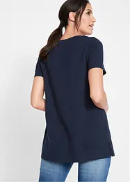 T-Shirt mit Seepferdchen Druck aus Bio-Baumwolle, bonprix