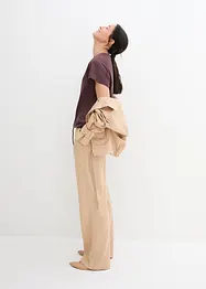 Shirt mit Bindedetail am Saum aus Baumwolle-Viskose-Mix, bonprix