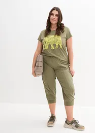 Shirt mit platziertem Print aus Bio-Baumwolle, kurzarm, bonprix
