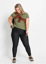 Legging aspect jean avec base zippée, bonprix