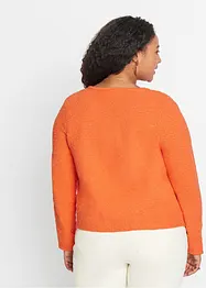 Bouclé Strickjacke, bonprix