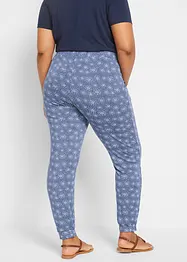 Pantalon doux en jersey viscose extensible avec imprimé, bonprix