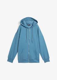 Sweat zippé à capuche oversize, bonprix
