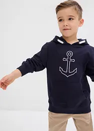 Sweat à capuche en coton mélangé, bonprix