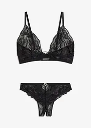 Ensemble soutien-gorge brassière et string ouvert, VENUS