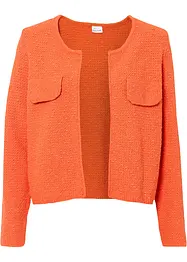 Gilet en maille bouclette façon tweed, bonprix
