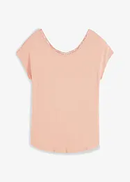T-shirt à empiècement crochet, bonprix