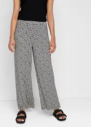 Pantalon palazzo en jersey avec taille confortable, imprimé, bonprix