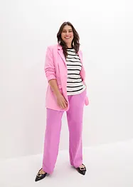 Shirt mit Streifen, kurzarm, bonprix