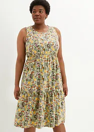 Midi-Jersey-Kleid aus elastischem Bio-Baumwoll-Mix, bonprix
