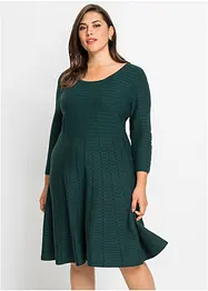 Robe fluide en maille, bonprix