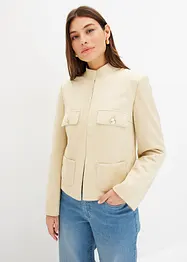 Kurze Velourlederimitat-Jacke, bonprix