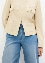 Kurze Velourlederimitat-Jacke, bonprix