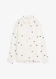 Musselin-Bluse mit Herzen, bonprix