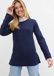 Feinstrickpullover aus Baumwoll-Mix, bonprix