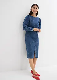 Robe midi en jean, bonprix