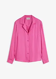 Viskose-Satinbluse mit Reverskragen, bonprix