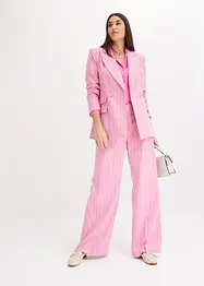 Viskose-Satinbluse mit Reverskragen, bonprix