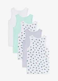 Lot de 5 débardeurs, bonprix