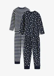 Pyjama mit Bio-Baumwolle (4-tlg. Set), bonprix