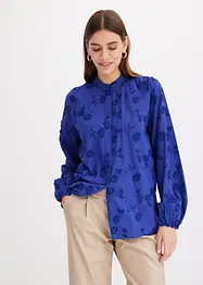 Blouse avec applications florales, bonprix