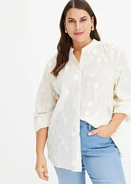 Blouse avec applications florales, bonprix