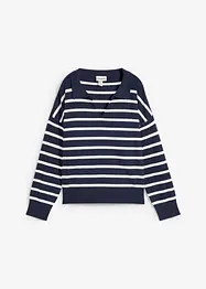 Pull rayé oversize, bonprix