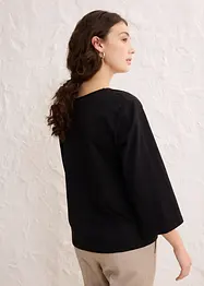 Blouse avec empiècement tissé, bonprix