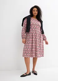 Robe en jersey de coton, longueur midi, bonprix