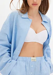 Pyjama tissé oversize avec boutons, bonprix