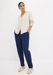 Pantalon taille extensible avec passepoil, bonprix