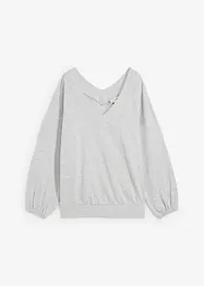 Sweat-shirt oversize en coton mélangé doux, bonprix