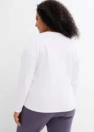 T-shirt manches longues en jersey lourd interlock, bonprix