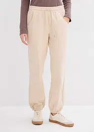 Pantalon sweat à ourlet élastiqué, bonprix