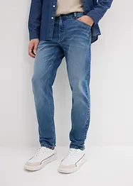 Jean extensible loose, en denim épais, coupe fuselée, bonprix