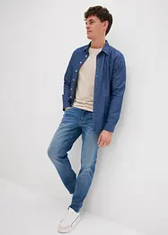 Jean extensible loose, en denim épais, coupe fuselée, bonprix
