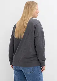 Sweat-shirt de grossesse et d'allaitement avec fermetures zippées, bonprix