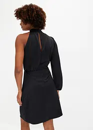 Robe une épaule en satin brillant, bonprix