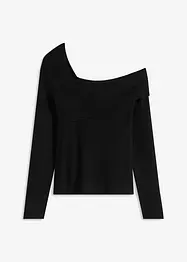 Pull court col Bardot, bonprix