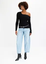 Kurzer Off-Shoulder-Pullover, bonprix