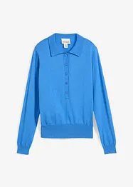 Pull polo avec soie, bonprix