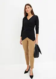 Velourlederimitat-Hose mit Bequembund, bonprix