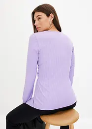 Rippshirt in Wickeloptik, bonprix